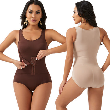 Enhanced button-down body shaper